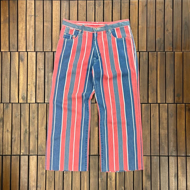 (31) 빈티지 스트라이프 코튼 팬츠