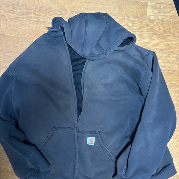 칼하트 썬 페이드 써멀 후드집업 블랙xl