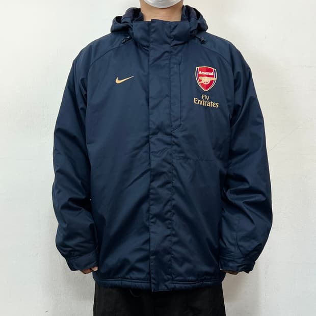 나이키 스우시 아스날 바람막이 후드 점퍼 자켓