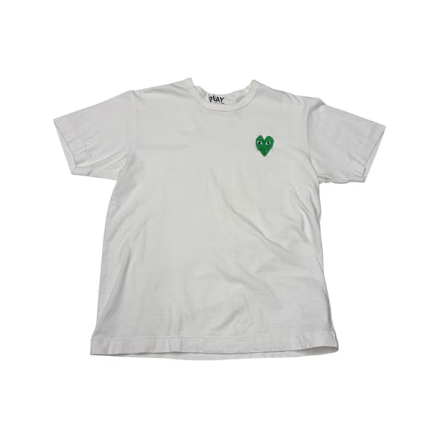 Comme des Garçons PLAY 하트 로고 반팔 티셔츠