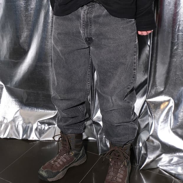 리바이스 550 오렌지탭 흑청 90s USA 32인치 OR5503485