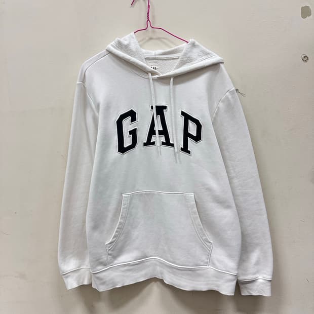 갭 화이트 후드티