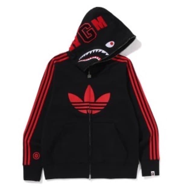 아디다스 x 베이프 콜라보 후드집업