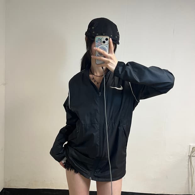 Nike Black Windbreaker