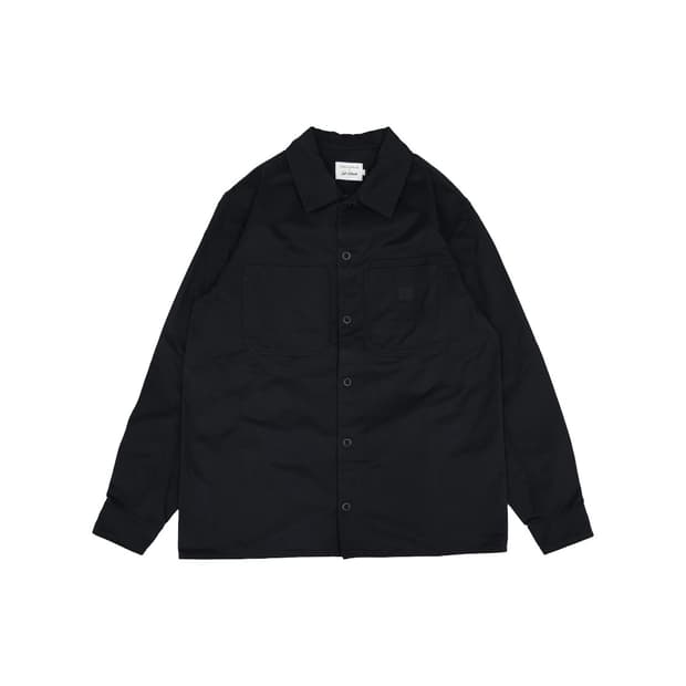 메종 키츠네 카페 워크웨어 롱 셔츠 블랙
