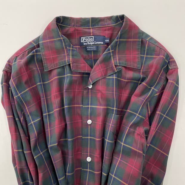 폴로 랄프로렌 파마자 체크 셔츠