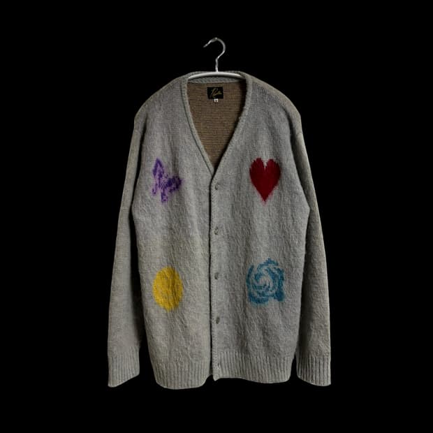 니들스 빠삐용 모헤어 가디건