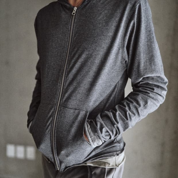Textured Hoodie Zip