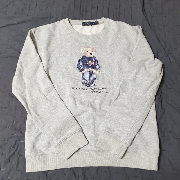 폴로 랄프로렌 기모 테디베어 맨투맨 