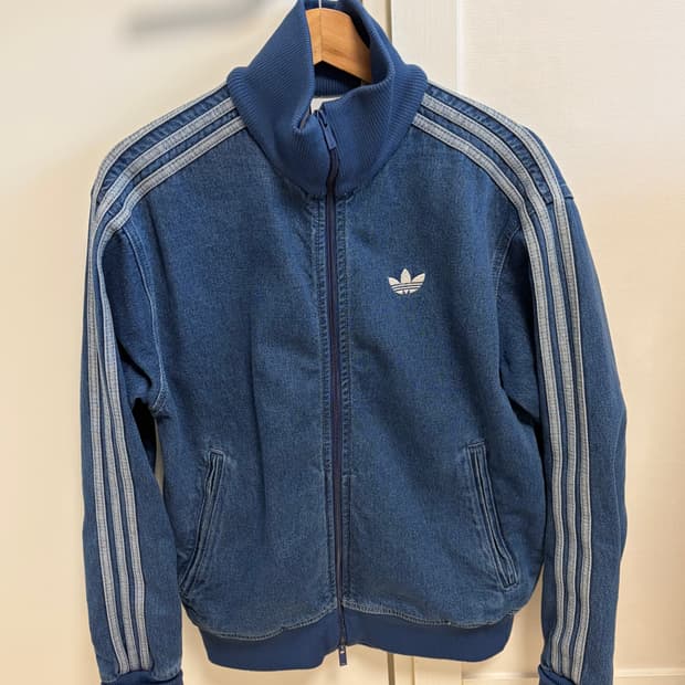 아디다스 데님 트랙탑 xs