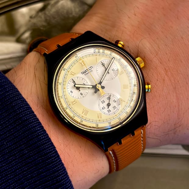 92년판) 빈티지 스와치 크로노 lodge