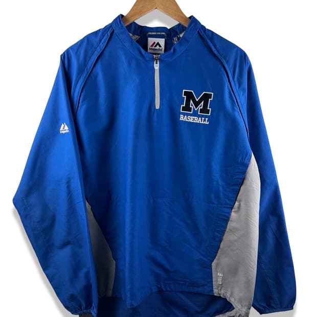 마제스틱 탈부착 베이스볼 블루 웜업1871