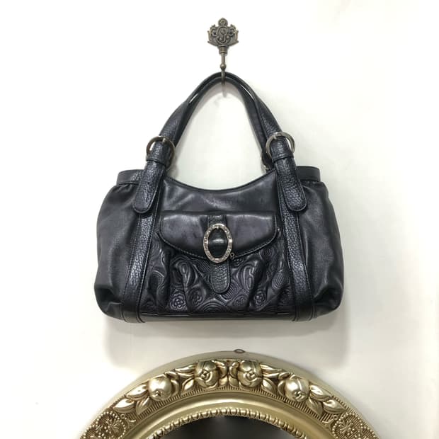 BANA BANA cubic ring leather bag