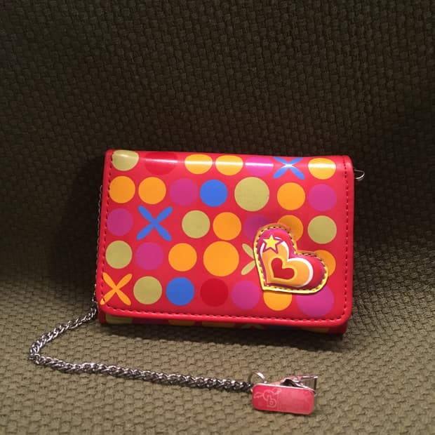 [고전문구] 빈티지 y2k 키치 레드 지갑