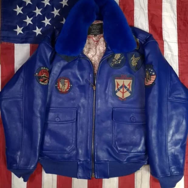 새제품 빈티지 리얼레더 미해군 G-1 TYPE 탑건 항공자켓