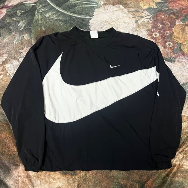 나이키 빈티지 스우시 빅로고블랙웜업 90