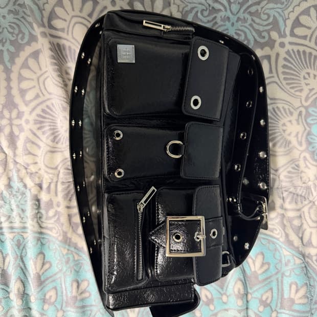 블랙퍼플 포트리스 fortress bag black