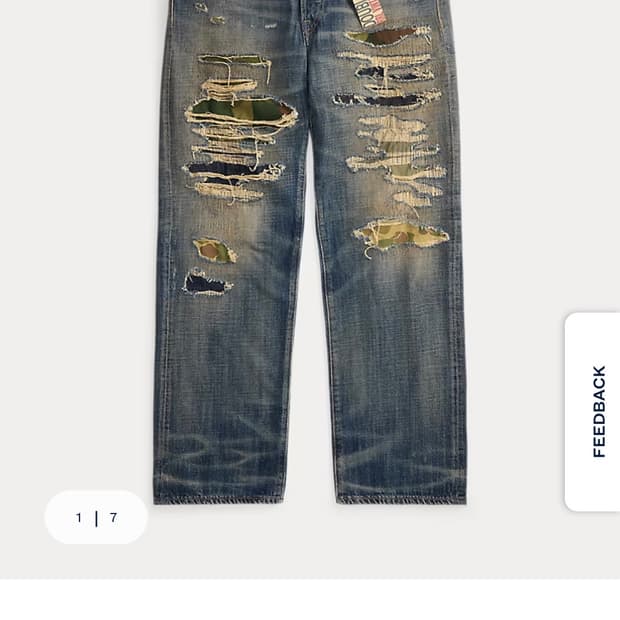 rrl 더블알엘 빈티지파이브포켓 애버리진