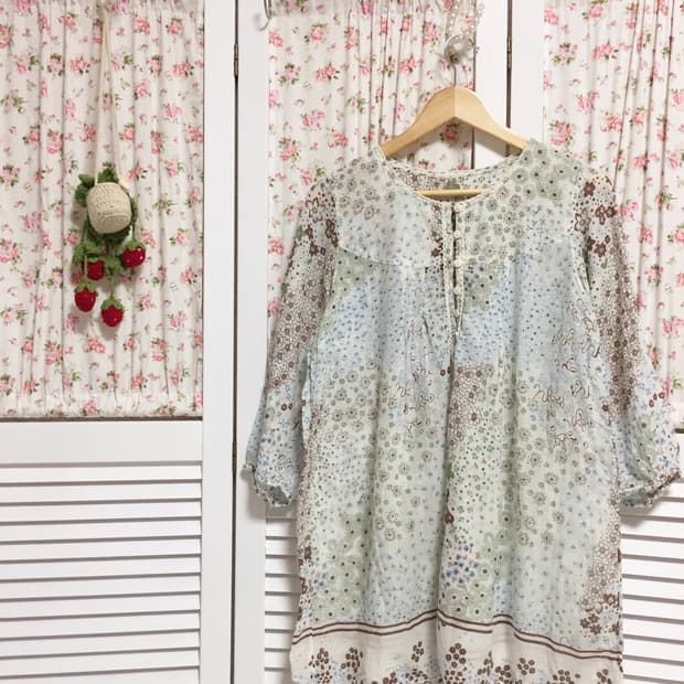 빈티지 하구미 블라우스