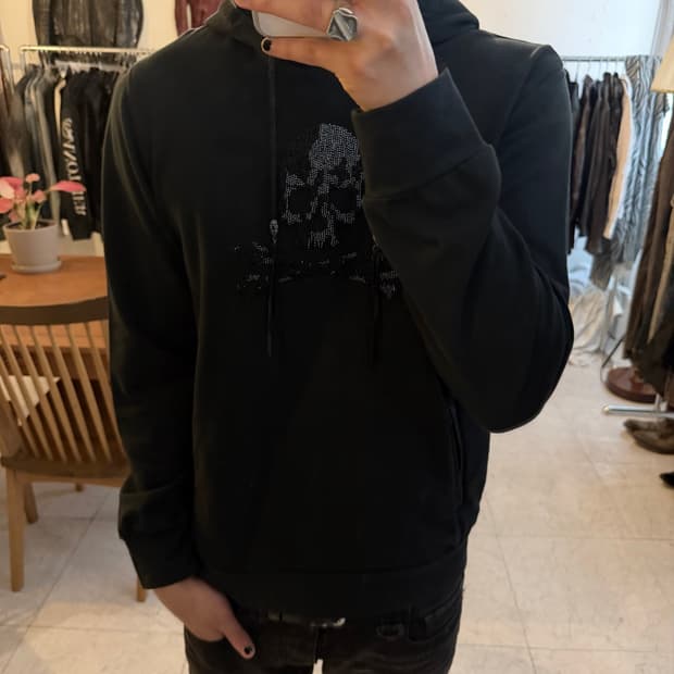 Custom culture skull stud hoodie