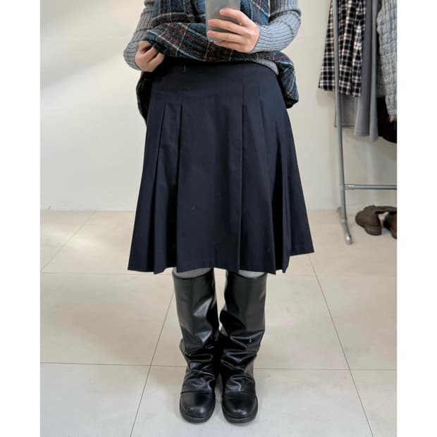 빈티지 미디 스커트