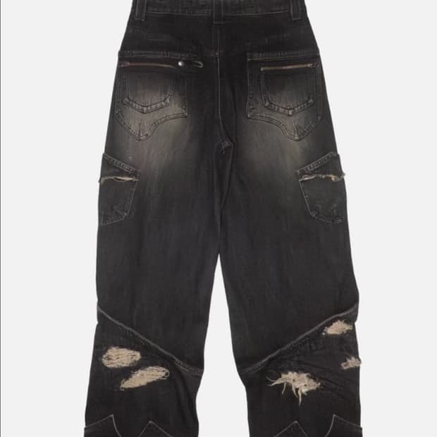 급처)Aesynctx SCAR WIDE PANTS L