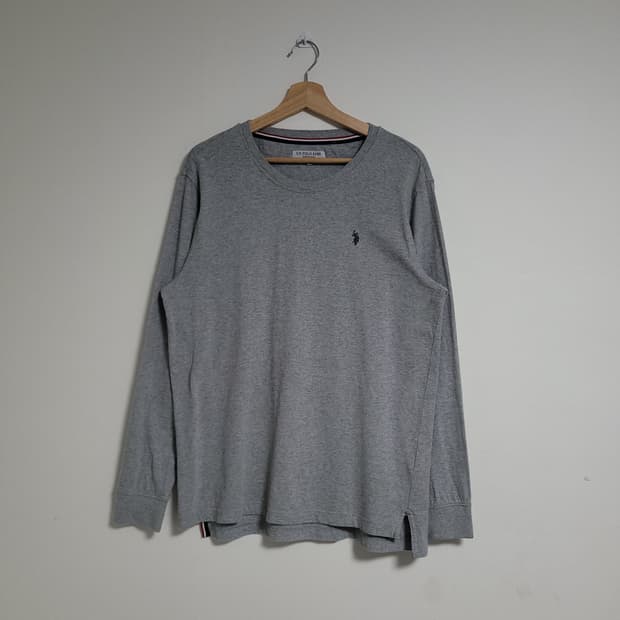 (XL) U.S POLO 폴로아센 그레이 긴팔 티셔츠 롱슬리브