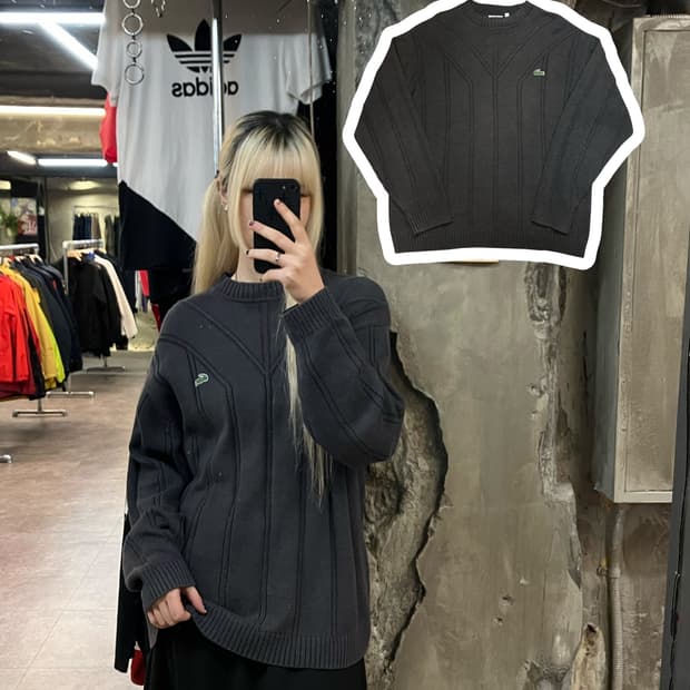 라코스테 니트 차콜  #csz2107