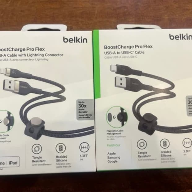[미개봉]벨킨ProFlex USB-Ato라이트닝+USB-AtoC케이블 일