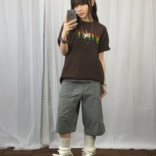 Alstyle Rasta Logo Tee Brown