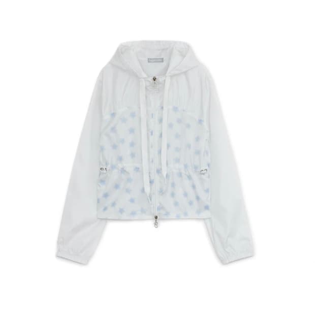 허그유어스킨 스타더스트 윈드브레이커 화이트