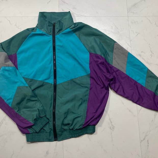 빈티지 레트로 오버핏 바람막이 105-110