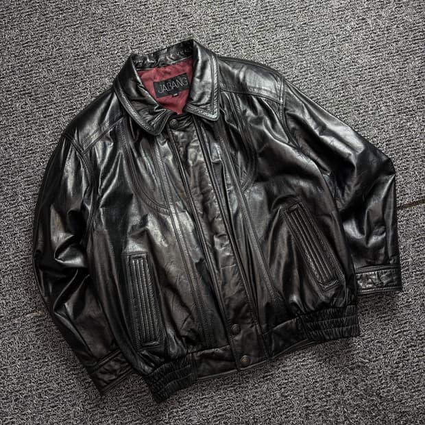 빈티지 아카이브 소가죽 봄버 레더 자켓 2375