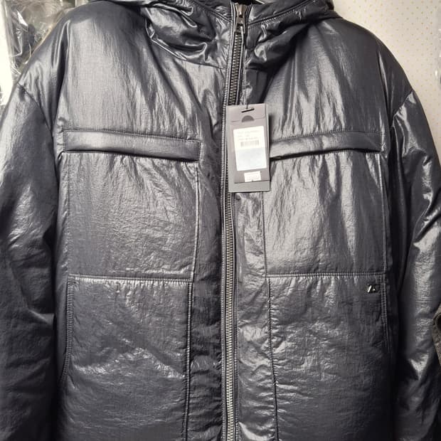 지오송지오 후드 다운 블랙 105