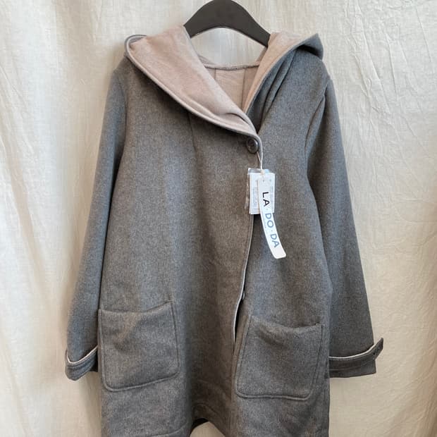 LADORA 울혼방 후드 코트