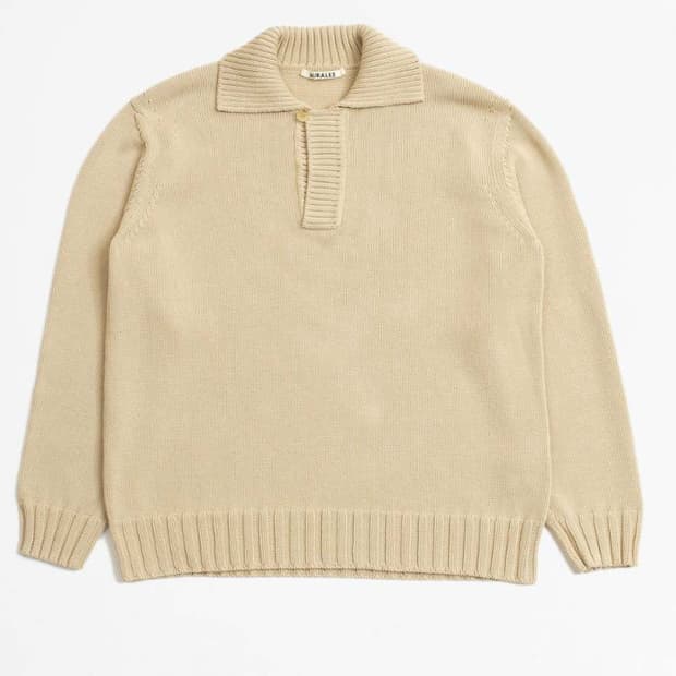 오라리 코튼코드 니트 스키퍼 