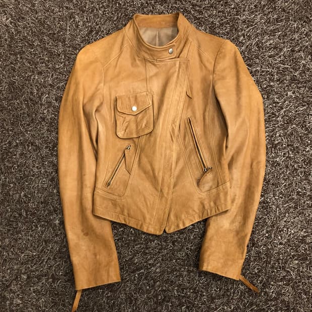 빈티지 양가죽 라이더 레더 가죽 자켓