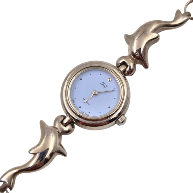 90s 시티즌 스페이스에이지 돌고래 팔찌 시계