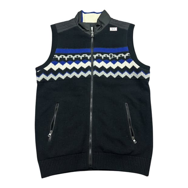 ✨ (바배) 와이드앵글 울 니트 집업 조끼 베스트