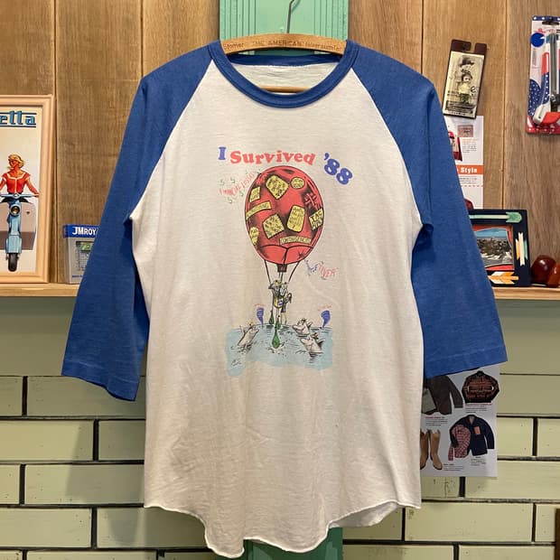 1988 Vintage Raglan Baseball Tee 