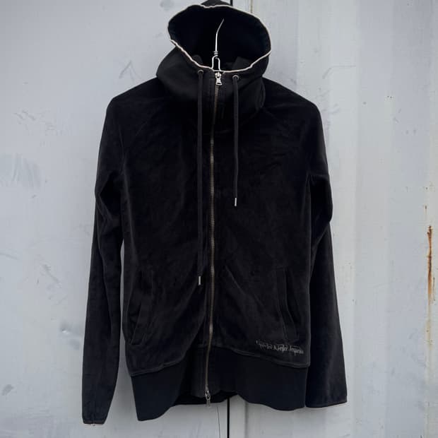 Calvin klein 하이넥 벨벳 후드집업