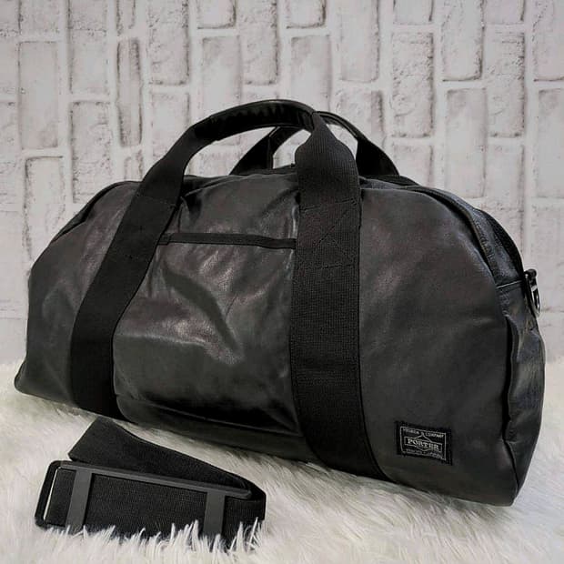 요시다 포터 아루프 카프스킨 보스톤백