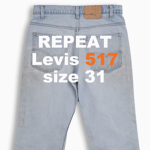 리바이스 517 오렌지탭 70s USA 31 인치 OR5173371