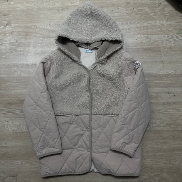 몽클레어 퀼팅 후리스 후드 자켓