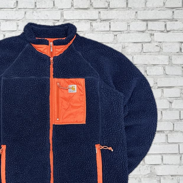 칼하트 빈티지 양털 쉐르파 후리스 XL