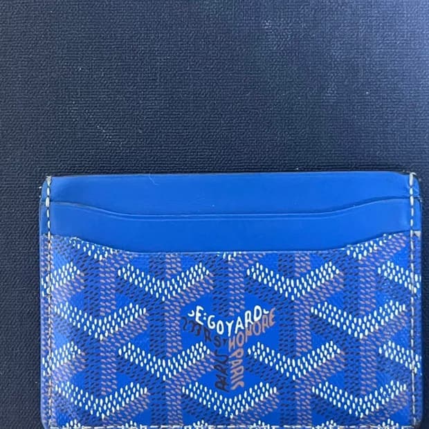 고야드 생쉴피스 카드지갑 블루