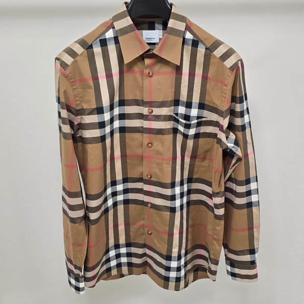 버버리 체크 셔츠 m사이즈 100 판매