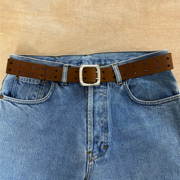 VTG double buckle garrison belt 개리슨 벨트