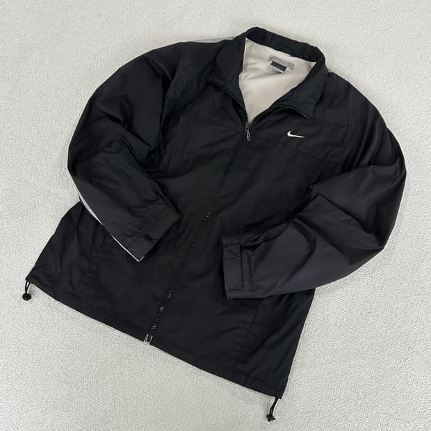 나이키 후드 패딩 자켓 블랙 s