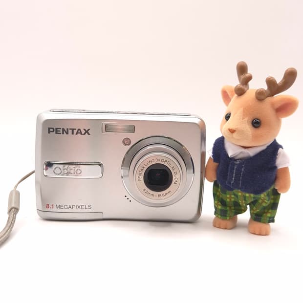 펜탁스 옵티오 E40 실버 ✨｜가볍게 들고 다니는 건전지 디카 감성 💕